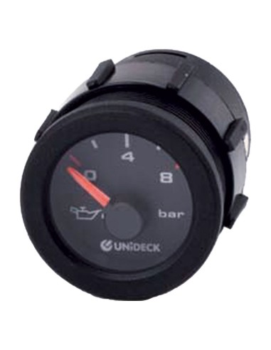 Manometro Elettrico 24 V Pressione Olio da 0 a 8 BAR