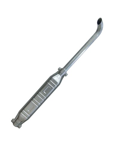 MARMITTE IN ACCIAIO AL TITANIO 85 - 120 CV Ø60 TIPO CURVO